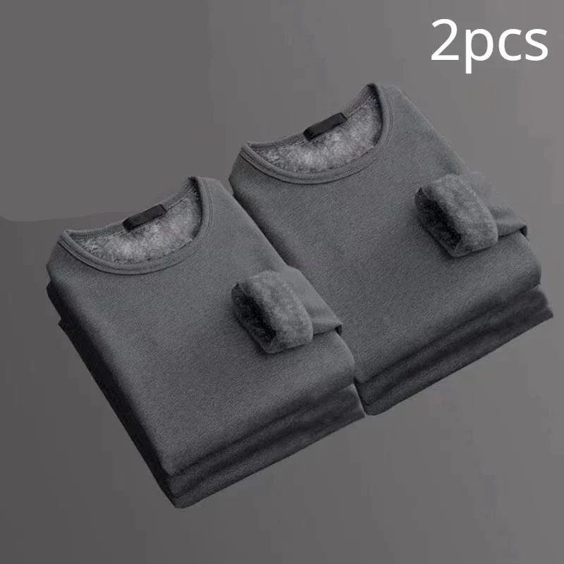 Lot de 2 T-shirts thermiques manches longues Doublure polaire - Homme