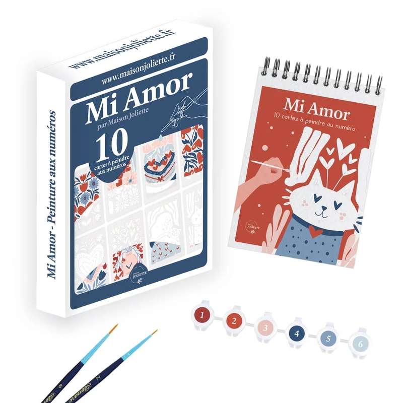 Peinture par numéros – Mi Amor | Maison Joliette | Kit créatif écoresponsable