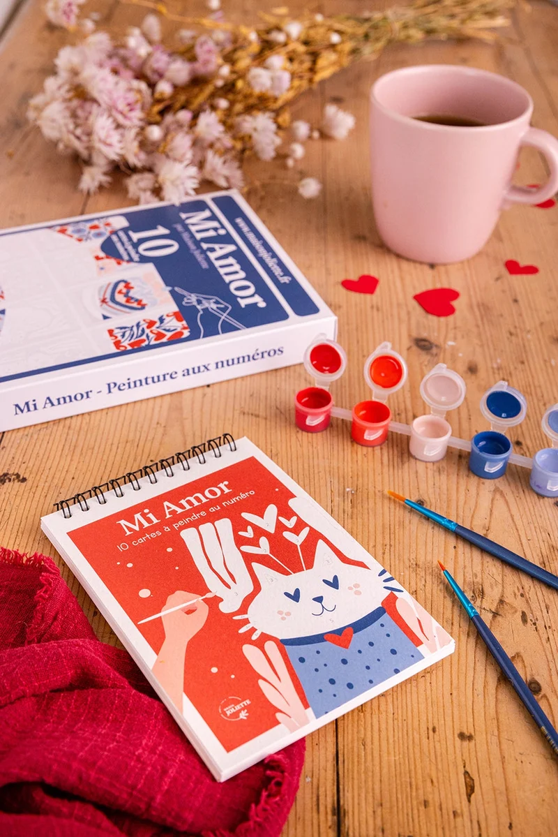 Peinture par numéros – Mi Amor | Maison Joliette | Kit créatif écoresponsable
