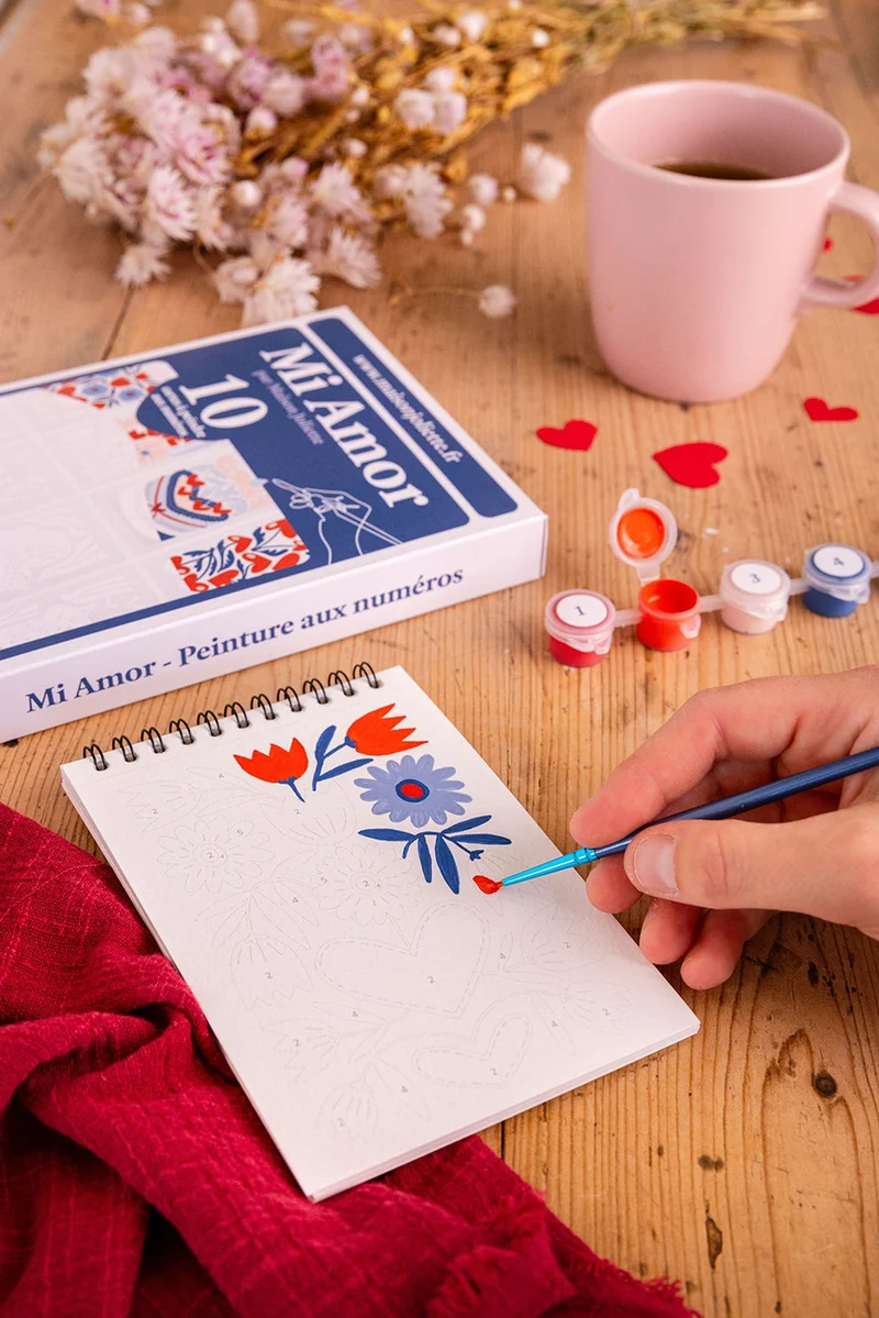 Peinture par numéros – Mi Amor | Maison Joliette | Kit créatif écoresponsable