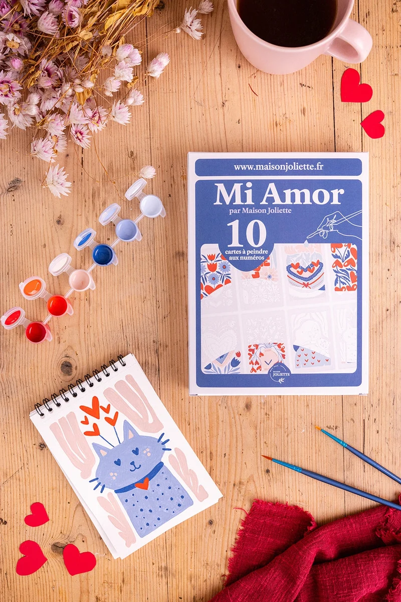 Peinture par numéros – Mi Amor | Maison Joliette | Kit créatif écoresponsable