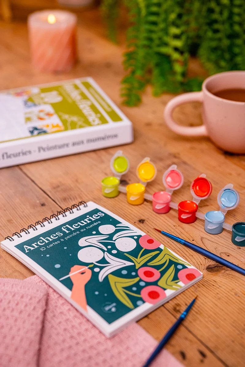 Peinture par numéros – Arches Fleuries | Maison Joliette | Kit créatif écoresponsable