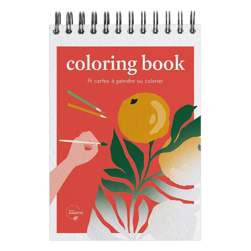 Carnet de Coloriage A6 – Tropical | Maison Joliette | Fabriqué en France