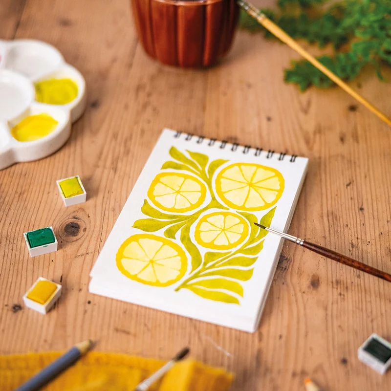 Carnet de Coloriage A6 – Tropical | Maison Joliette | Fabriqué en France