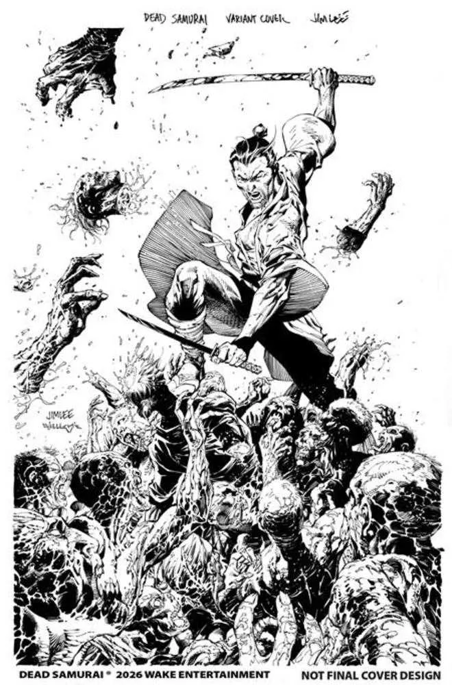 Dead Samurai #8 2e tirage WAKE B Scott Williams N&B 25/11/2026