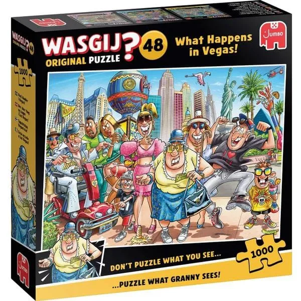Wasgij Original 48, Ce qui se passe à Vegas ! (1000 pcs)