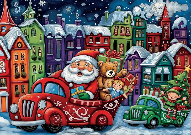 Santa's Holiday Drive (1000 pcs)