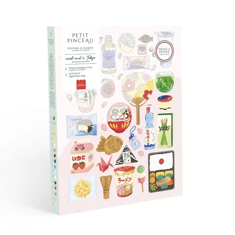 Coffret Peinture au Numéro Week-end à Tokyo – Capsule Japon Petit Pinceau x Yuzu & Mikan