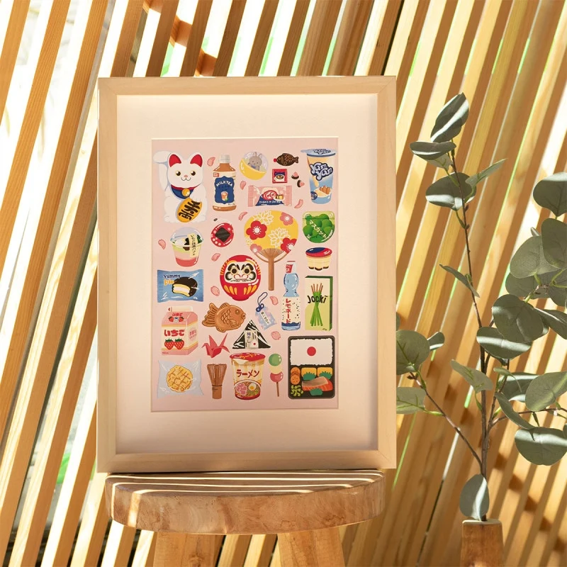 Coffret Peinture au Numéro Week-end à Tokyo – Capsule Japon Petit Pinceau x Yuzu & Mikan