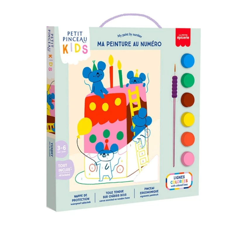 Petit Pinceau Kids Yummy – Kit Peinture au Numéro Enfant dès 3 Ans | La Petite Épicerie