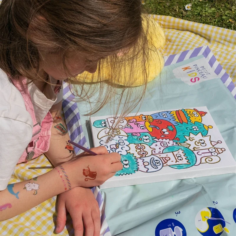 Petit Pinceau Kids Fun Gang – Kit Peinture au Numéro Enfant dès 6 Ans | La Petite Épicerie
