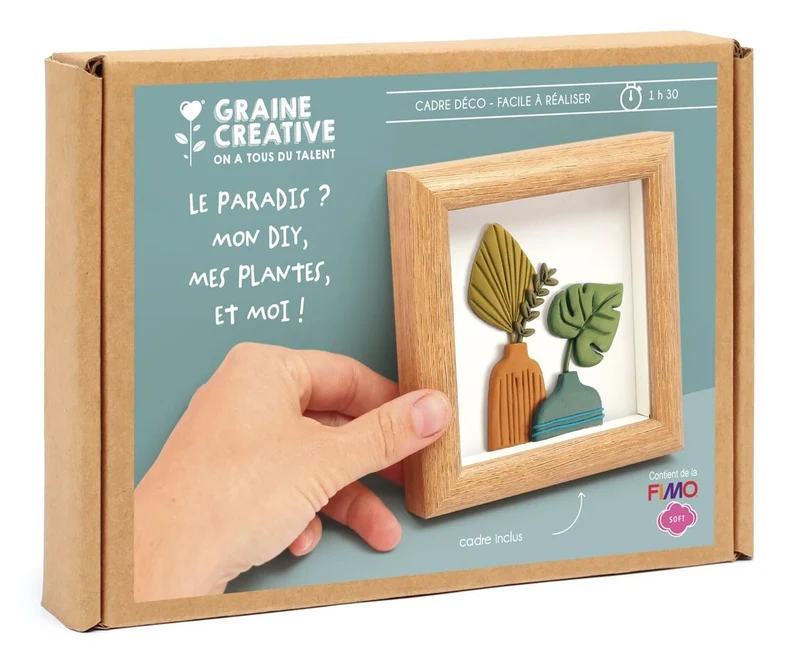 Kit Cadre Miniature Fimo Vase – Décoration DIY Miniature