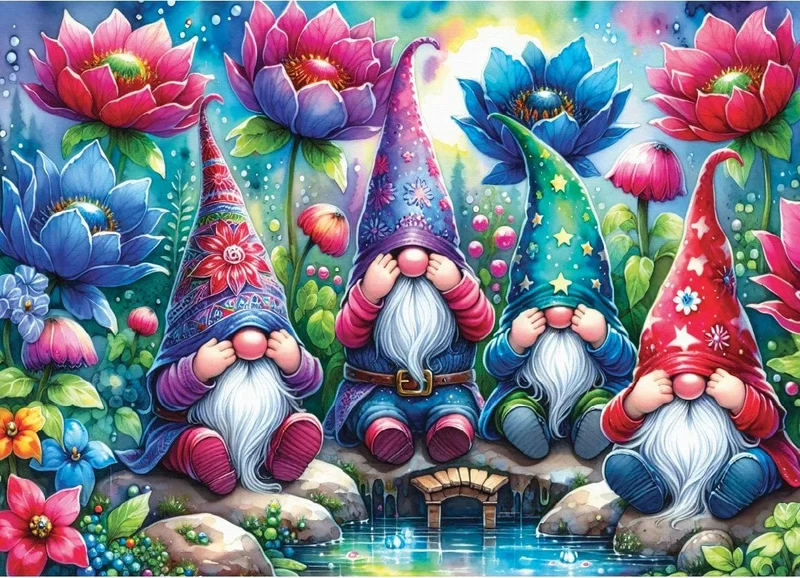 Gnomes Among Flowers (1000 pcs)