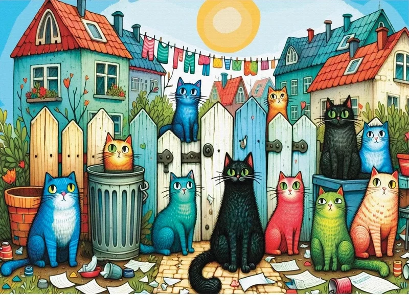 Whiskers On The Street (1000 pcs)