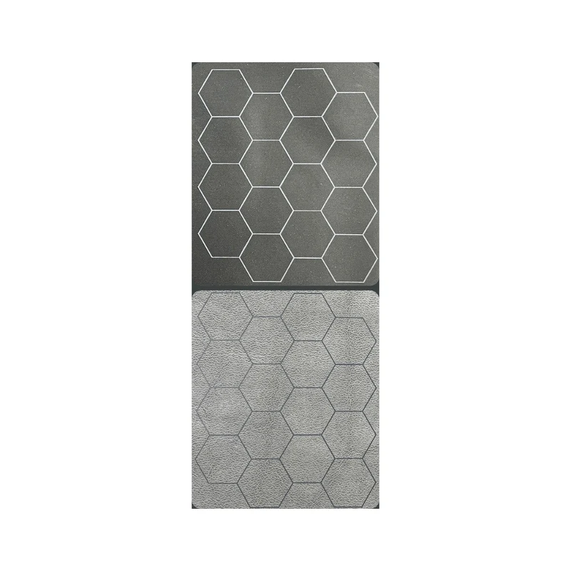 Mat: 1” Hex 2 Sided Black / Grey Megamat (Two Color Mat)