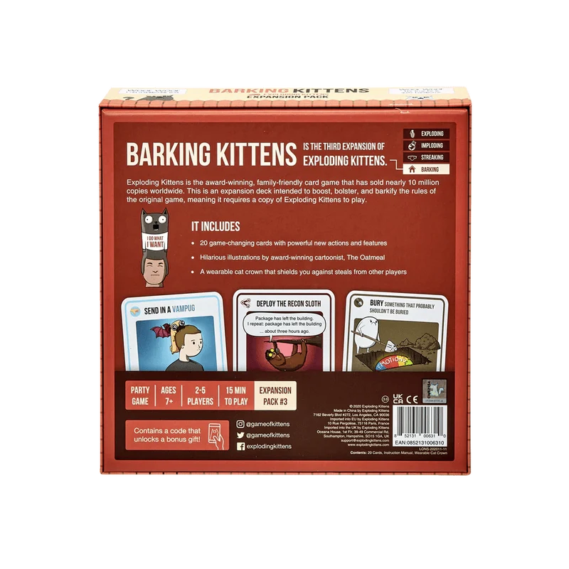 Exploding Kittens - Ext. Barking kittens (FR)