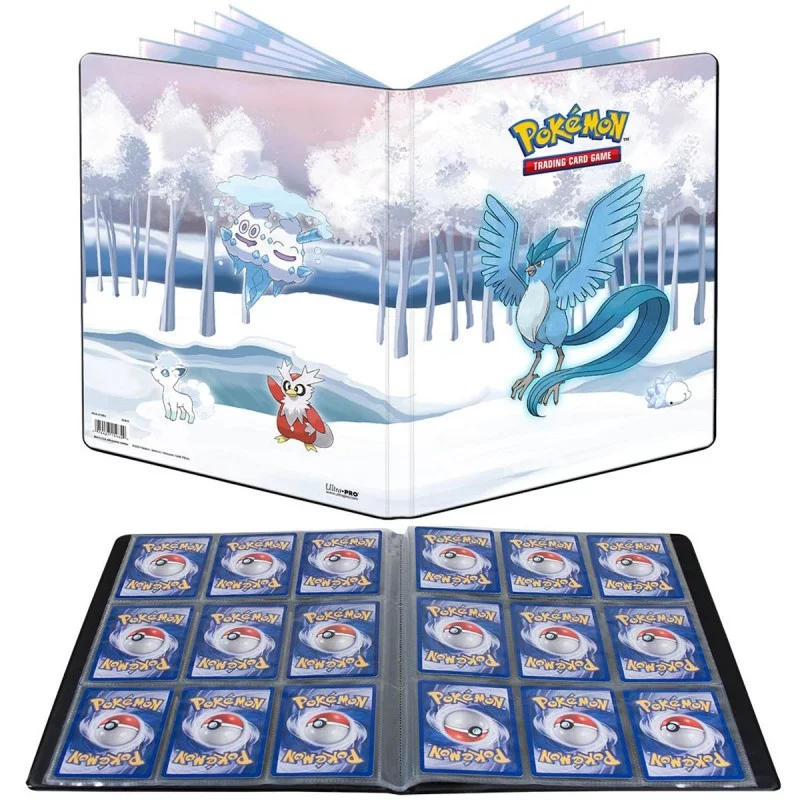 Portfolio Pokémon Ultra Pro – 180 cartes – 9 pochettes × 10 pages – Forêt Givrée