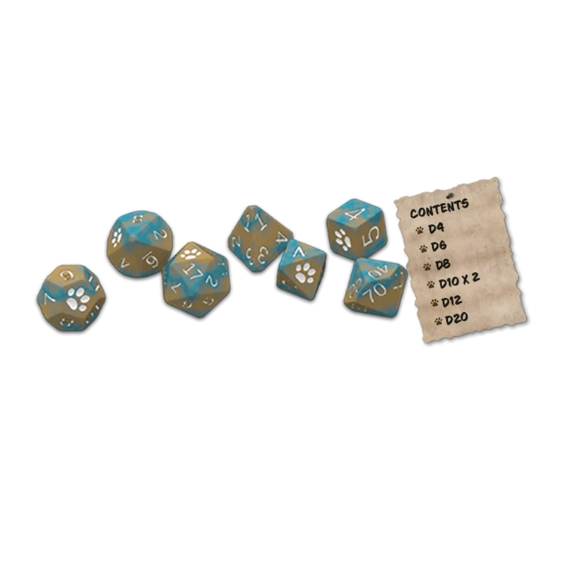 Animal Adventures: The Faraway Sea Polyhedral Dice Set