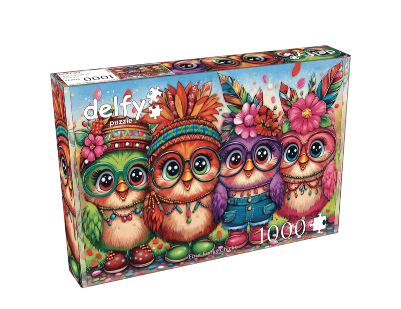 Four Funky Chicks (1000 pcs)