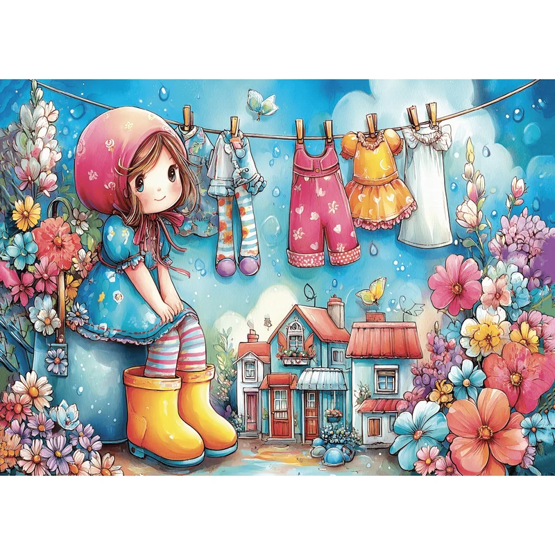 Sunlit Laundry Joy (1000 pcs)