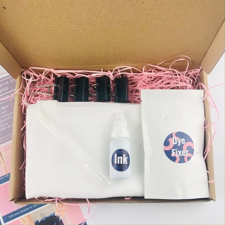 Kit DIY Teinture Sac Fourre-Tout – Batik & Dip Dye Bleu Indi
