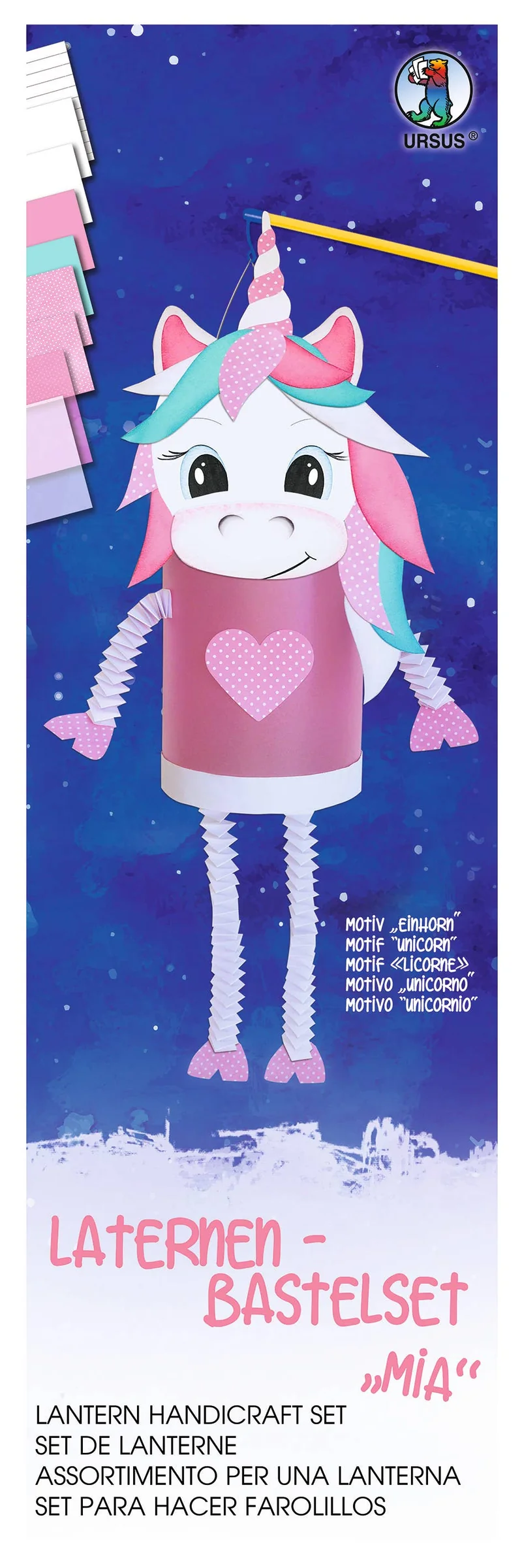 Kit de fabrication de lanternes « Mia » (licorne)