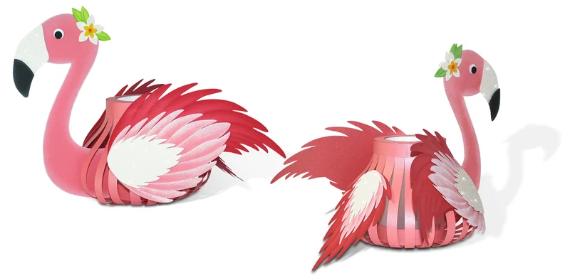 Kit de fabrication de lanternes « Flamingo »