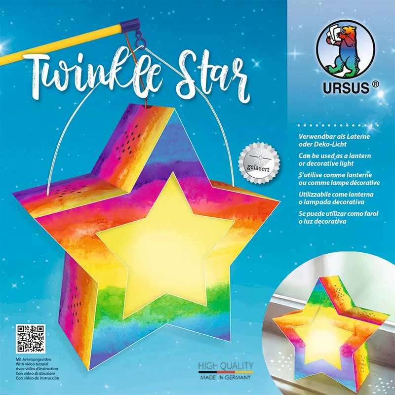 kit de fabrication de lanterne Twinkle Star « aquarelle »