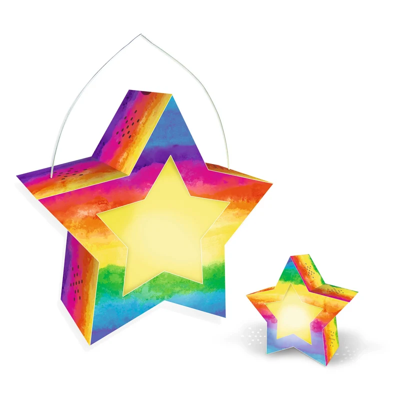 kit de fabrication de lanterne Twinkle Star « aquarelle »