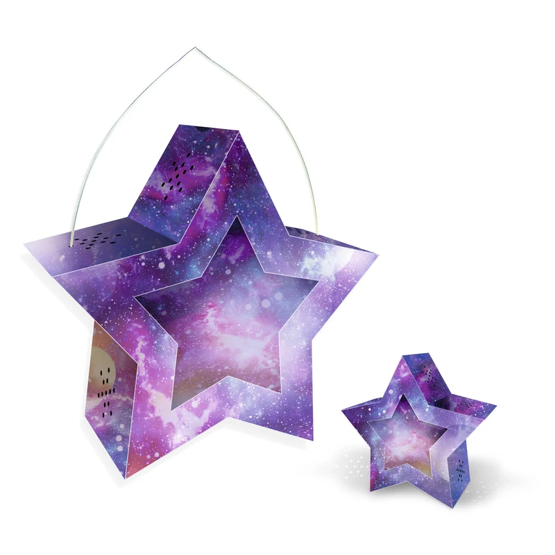 Kit de bricolage Lanterne Étoile Scintillante “Galaxie” | DIY décoration lumineuse