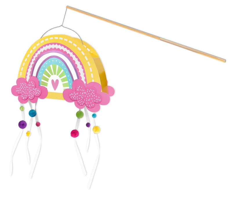 Kit de bricolage avec une jolie lanterne arc-en-ciel