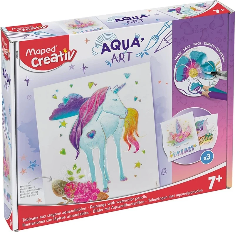 Aqua’Art Licornes – Kit aquarelle enfant dès 7 ans