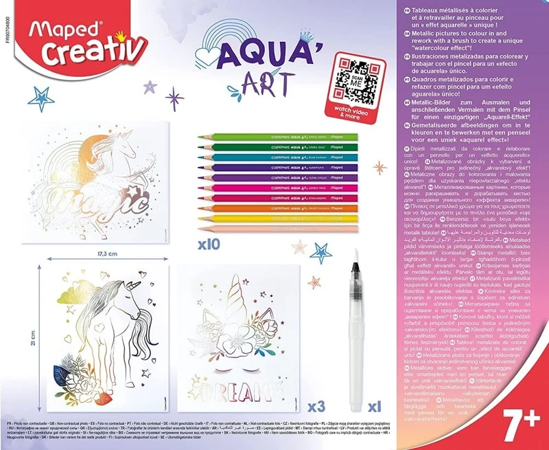 Aqua’Art Licornes – Kit aquarelle enfant dès 7 ans