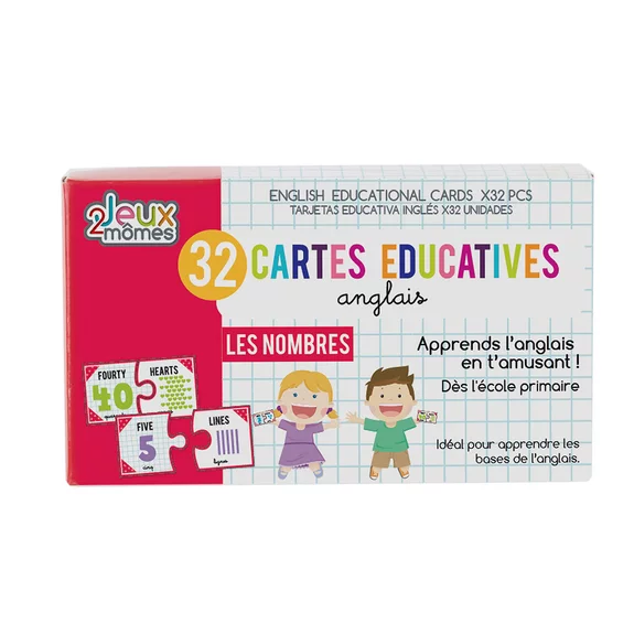 Cartes éducatives - Anglais