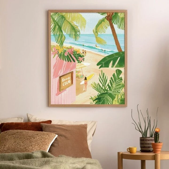 Broderie Diamant - Club de la plage