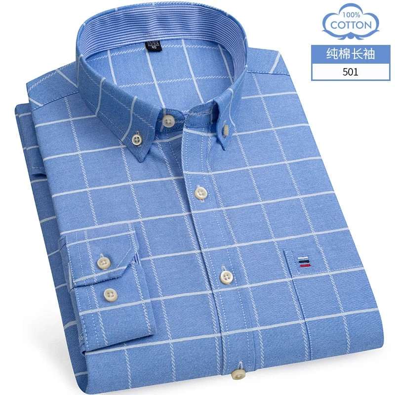 Chemise OXFORD en coton à manches longues