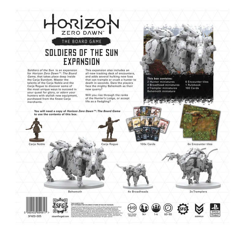 Horizon Zero Dawn Board Game - The Soldiers of the Sun Expansion