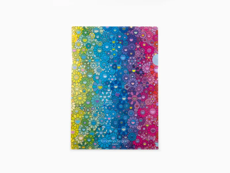 Takashi Murakami - Dossier transparent Champ de fleurs arc-en-ciel