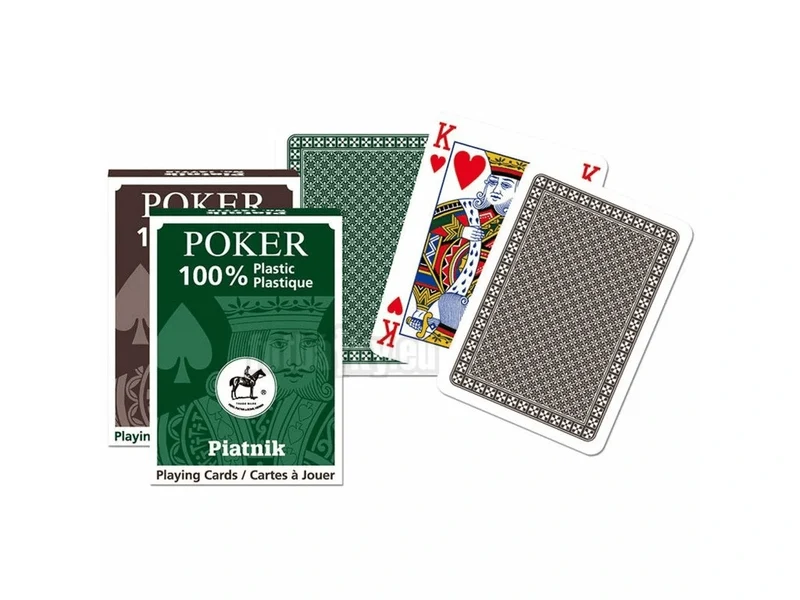 Cartes à jouer Poker - 100% plastique (1 paquet)