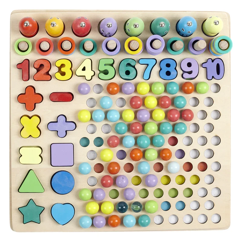 Jeu Mathématiques Montessori 13 en 1 — Coffret Évolutif de 3 à 10 ans