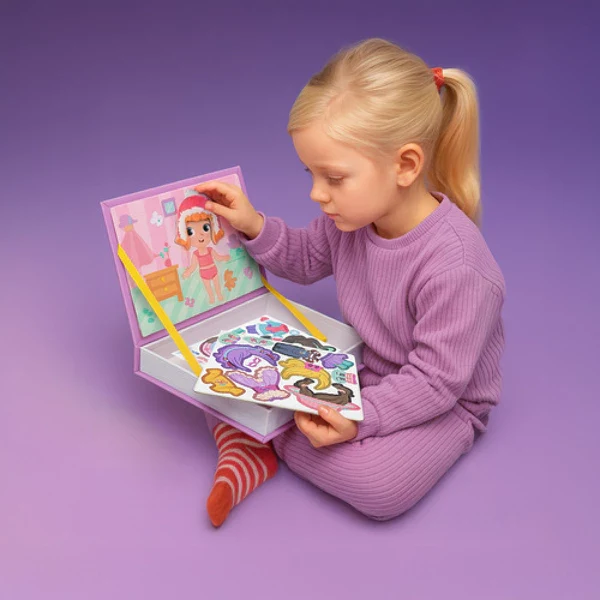 Puzzle 3 ans fille – puzzle magnétique d’habillage mode