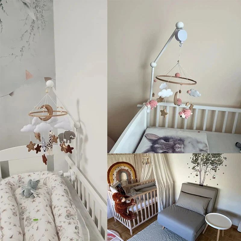 Mobile Montessori pour bébé – Éveil sensoriel et apaisement