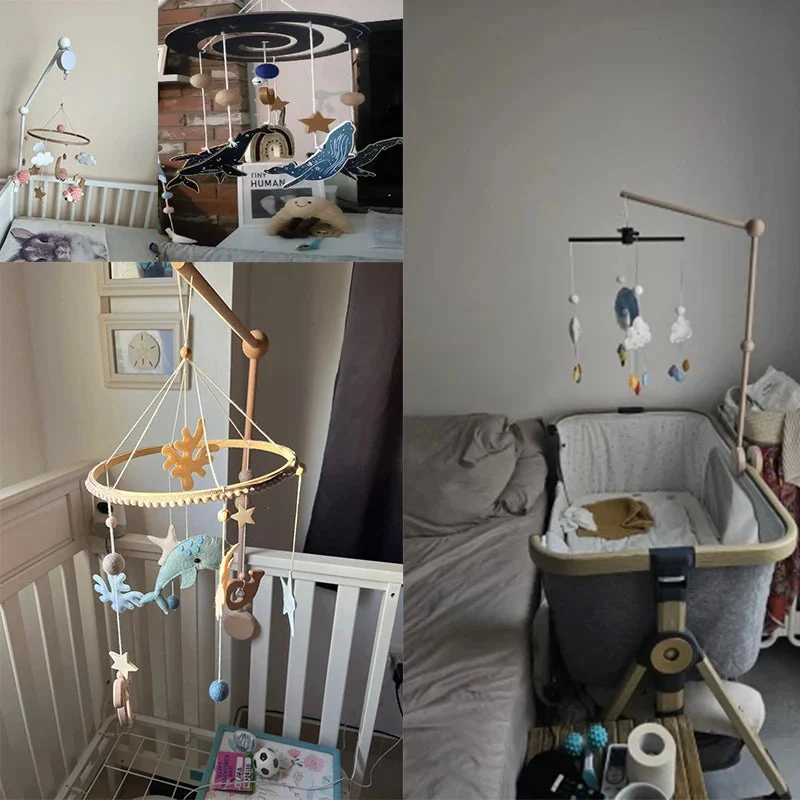 Mobile Montessori pour bébé – Éveil sensoriel et apaisement