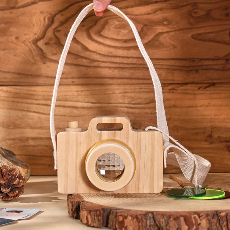 Jouet Appareil photo en bois avec cartes