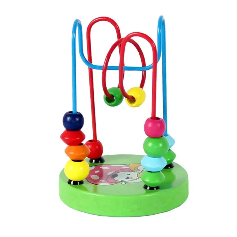 Labyrinthe de Perles et Boulier Éducatif - Jouet Montessori en Bois