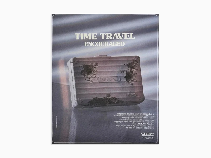 Daniel Arsham - Poster encourageant le voyage dans le temps