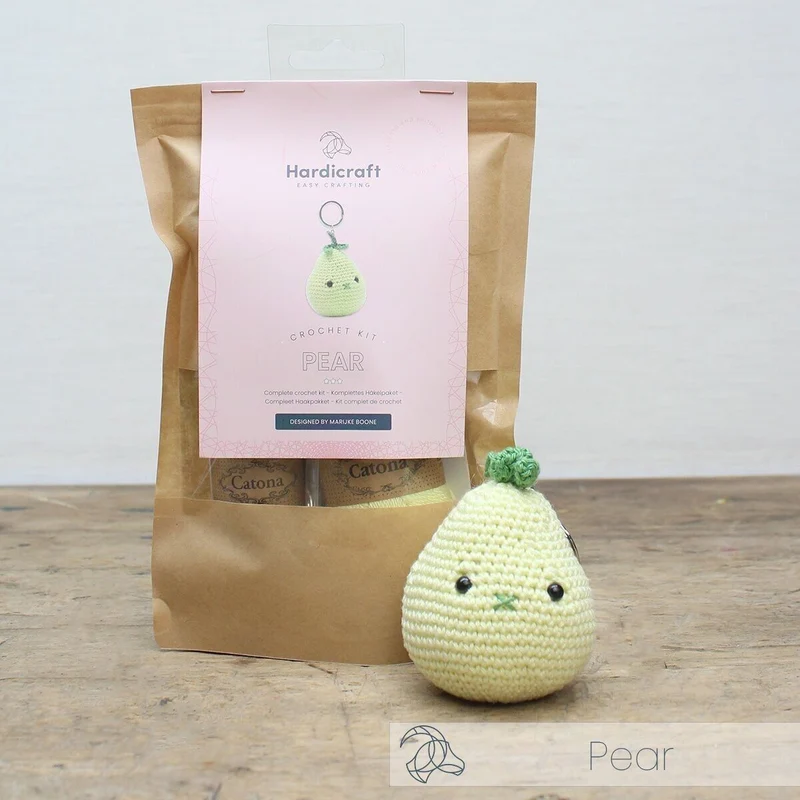 Kit crochet Amigurumi - Porte Clefs Poire