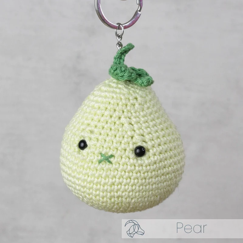 Kit crochet Amigurumi - Porte Clefs Poire