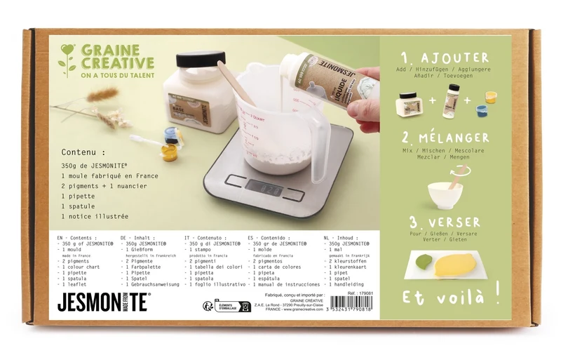 Kit Jesmonite Vide-Poches Citron – Coupelles DIY Déco Vitaminée
