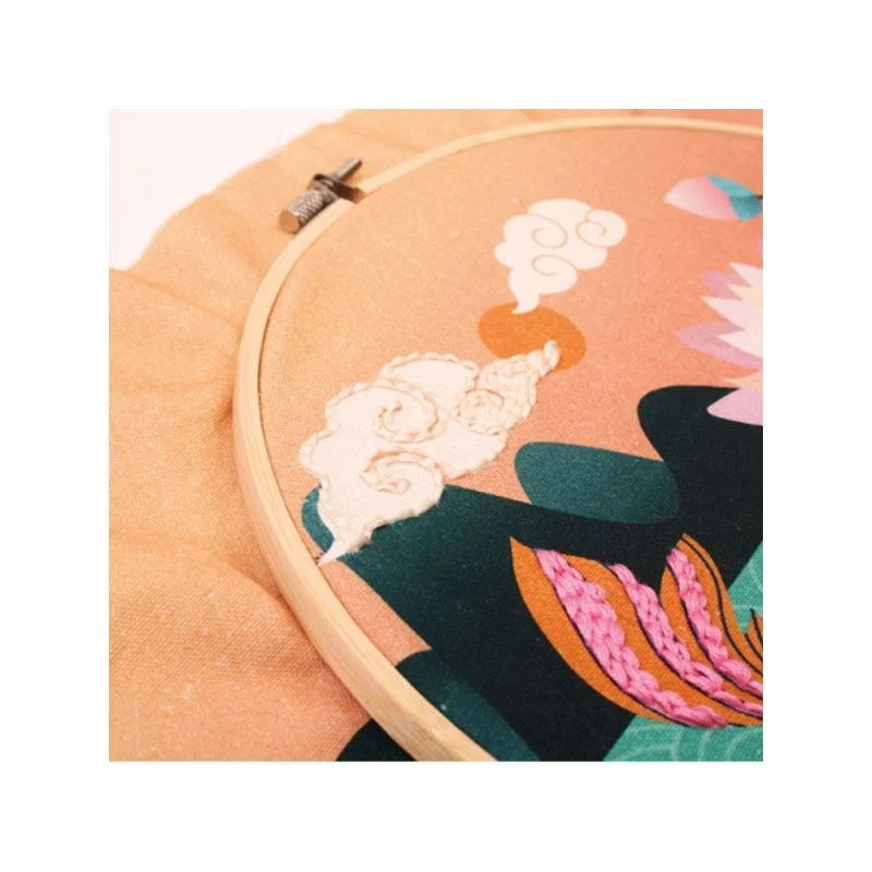 Kit Punch Needle Carpe Koï Ø25 cm – Broderie Relief DIY